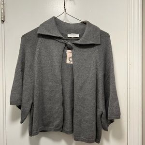 Dress Barn Women’s Size Medium Gray Shaw Jacket Open Front